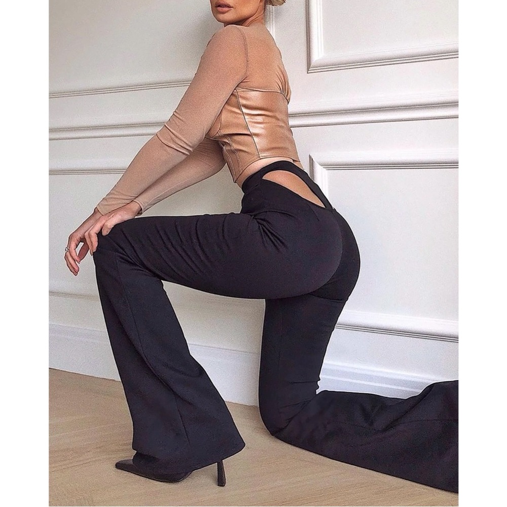 TALKING BODY WIDE LEG PANTS